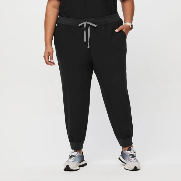 Figs Pants - FIGS Zamora 2.0 Jogger Scrub Pants in Black, size 3XL/P